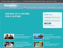 Tablet Screenshot of absolute-vacation-club.com